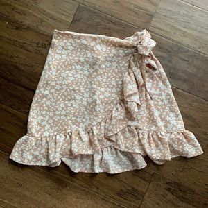 Flower mini skirt